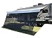 Tentproinc RV Awning Sun Shade 8'X15'3'' Black Mesh Screen Sunshade UV Blocker Complete Kits - 3 Years Limited Warranty