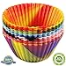 The Original Premium Quality Tie Dye Silicone Cupcake Liners / Reusable Baking Cups - Environmentally Friendly with Easy Peel Technology - Lifetime Guarantee! (12 Pack - Six Colors)