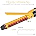 Suprent Professional Curling Iron with High Temperature Warning Rubber Ring