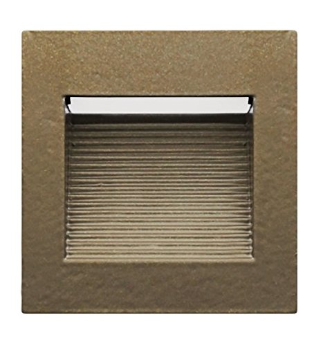 NICOR LightingLED Square Accent Pathway Steplight, Oil-Rubbed Bronze (STQ-10-120-OB)