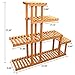 Yardeen 5-Tier Wooden Plant Display Stand Bonsai Flower Rack Storage Organizer Rack Shelving 10 Pot Holder for Garden Patio Corner Indoor&Outdoor Décorthumb 3