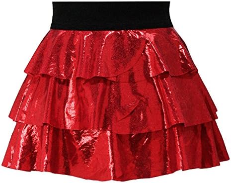High Quality Red Glitter and Sparkle Running Skirt Tutu, Size Medium
