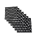 Black and White Polka Dot Party Napkins, 40 Count, 6.5