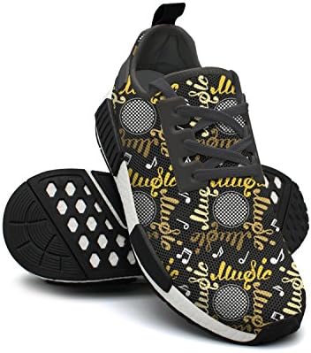 Ououla Abstract Music Black Men Stylish NMD PK Xr1 Fashion Sneakers Shoes