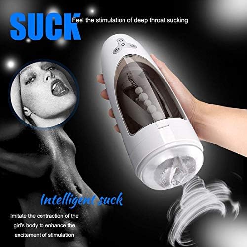 Missalpha Male Full Automatic 360° Rotating Cup Sucking Electronic Man's Toy Mini Massages Cup with Female Moans Best Gift