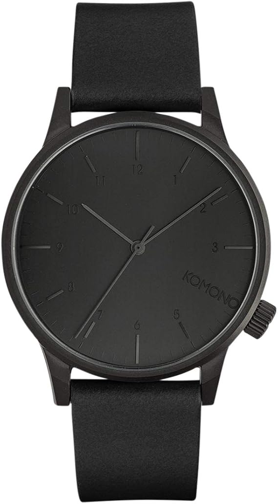 Amazon Komono コモノ 時計 メンズ ユニセックス Winston ウィンストン リーガル オール ブラック 正規代理店 メンズ腕時計 腕時計 通販