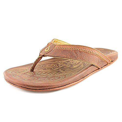 Mens Olukai Hiapo Sandals Teak/Teak 12