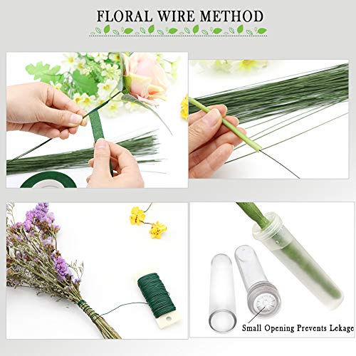 Floral Arrangement Kit, WEST BAY 11Pack Flower Tools Include Floral Wire Cutter Scissor Floral Tape 22 Gauge Paddle Wire 26 Gauge Stem Wire Pearl Corsage Pin for Bouquet Stem Wrap Florist New Year