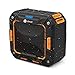 iClever Portable Bluetooth Speakers with Enhanced Bass, 12-Hour Playtime, Aux-in Port, IPX7 Waterproof, Shockproof, Wireless Outdoor Speakers for Beach, Biking, Shower, Home, Orange