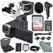 Zoom Q8 Handy Video Recorder, 3M HD Video, Stereo Microphones 4-Track Audio Recording, for Music, Video, YouTube, Livestreaming, Deluxe Kit- LED Set, Case, 64GB, Cables, Xpix Accessories & More