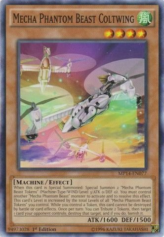 Yu-Gi-Oh! - Mecha Phantom Beast Coltwing (MP14-EN077) - Mega Pack 2014 - 1st Edition - Common