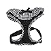 PUPPIA Vivien Dog Harness Over-The-Head All Season Cute No Pull No Choke Walking Training Adjustable for Small Dog, Black, Large