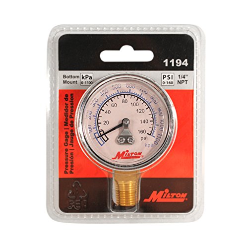 Milton 1194 1/4" NPT Pressure Gauge