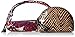 Vera Bradley Women's Cotton Clear Cosmetic Makeup Bag Duo, Rosewood, One Size