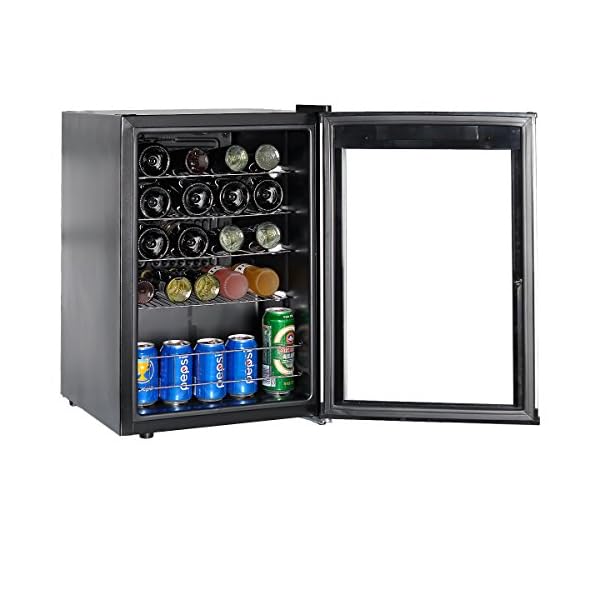 Smad-19-Bottle-Freestanding-Wine-Cooler-with-LED-Display-Glass-Door-Adjustable-Shelves-Quiet-for-Bars-Home-Kitchen-Hotels-Black