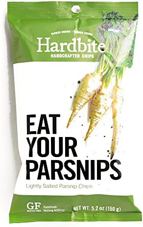 Hardbite Lightly Salted Parsnip Chips 5.2 oz each (5 Items Per Order)