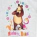 Masha and the Bear Girls' Masha and the Bear T-Shirt Size 4 ,age (3-4yrs)