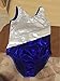 EFINNY Gymnastics Dancing Leotard Girls One-piece Sparkle Camisole Active Shirts Blue 150(10-12Y)