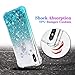 Ruky for iPhone X Case, iPhone Xs Case, Gradient Quicksand Series Glitter Flowing Liquid Floating TPU Bumper Cushion Reinforced Corners Girls Phone Case for iPhone X Xs 5.8 inches, Gradient Teal