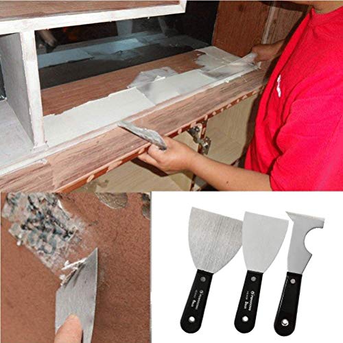 OFNMY- Paint Scraper, 5 in 1Scraper Tool, Putty Knife Set, Drywall Knife, Spackle Knife, Wallpaper Scraper, Painting Tools, Home Repair Tool, Crown Molding Tool, Paint Remover for Wood - Thumbnail 6
