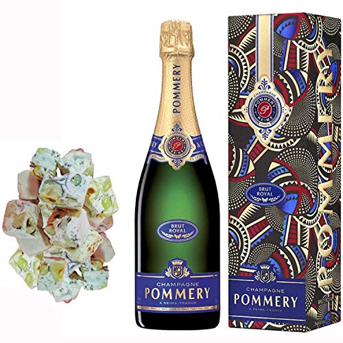 Champagne Pommery - Brut Royal in Fall 150g nougadets & Hazel - Jonquier Zwei Brüder