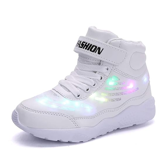 Axcone LED Leuchtet Schuhe Sneakers mit USB der Kinder Lässige Mode Sneakers Jungen Mädchen Geschenk für Halloween Weihnachte