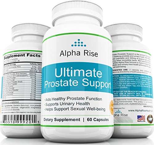 TOP RATED Prostate Supplement - Best Prostate Health Supplement - Saw Palmetto + Pyguem with Natural Herbs and Vitamins - Support BPH Urinary Tract Infection Men Frequent Urination - 100% GUARANTEED