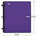 Five Star Flex Hybrid NoteBinder, 1-1/2 Inch Binder with Tabs, Notebook and 3 Ring Binder All-in-One, Purple (72518)