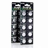 CR1632 Battery– Lithium Button Coin Cell Batteries - 3V 3 Volt - Remote Watch Jewelry led Key fab Replacement 1632 CR Pack Set Bulk (20 Pack)