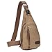 SIFINI Outdoor Sport Casual Canvas Unbalance Backpack Cross body Sling Bag Chest Bag Shoulder Bag for Men