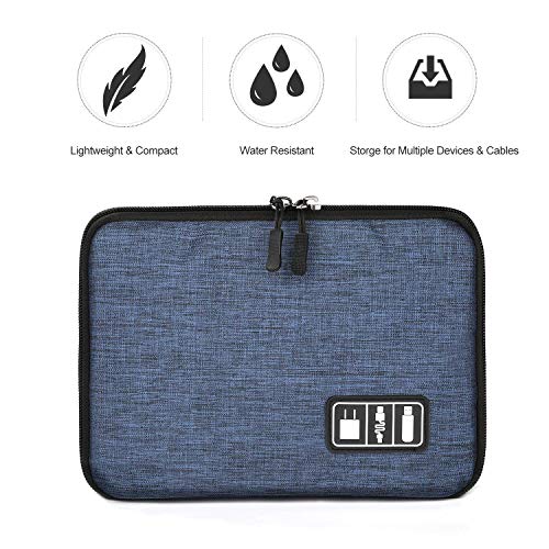 image for Electronic Organizer, Double Layer Travel Gadget Bag for USB Cable, SD
