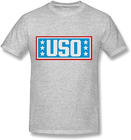 Kimballing Simple Gray Short Sleeve T Shirts Men USO