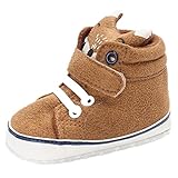 Iuhan Cotton Baby Girl Boys Fox Hight Cut Shoes Anti-slip Infant Soft Sole Sneaker (Age:0~6 Month, Khaki)