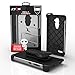 ZIZO BOLT Series compatible with ZTE ZMax Pro, Grand X Max 2, w/FREE [Screen Protector] Kickstand & Holster Clip - Gray/Black