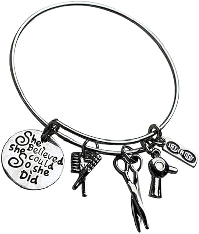 Amazon Com Hairdresser Jewelry Hair Stylist She Believed She