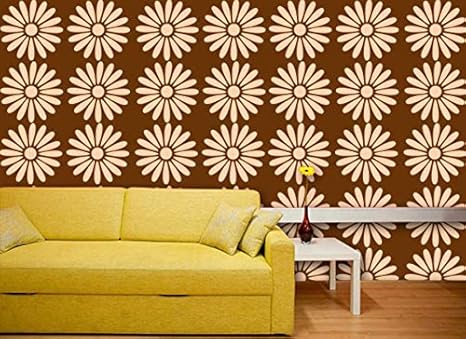 Adroit Art Wall Stencil For Painting Trendy Leaf Design Wall