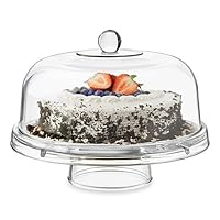 Dailyware Glass 6-in-1 Footed Multifunctional Cake Dome (1)