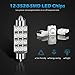 Partsam 42mm Festoon LED Light Bulbs LED Interior Lights Map Dome Lights Bulbs 211-2 578 569 Festoon LED Bulb - Blue (4 Pcs)