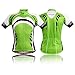 WOLFBIKE Men Cycling Jersey and Short Suit (Green Knights, L)