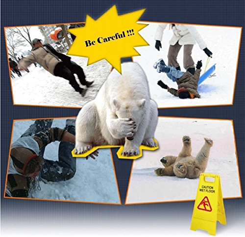 YUEDGE Ice & Snow Cleats Crampon Universal 18 Teeth (2017 Updated Version) Stainless Steel Ice Grippers Traction Cleats for Winter Walking Hiking - Thumbnail 6