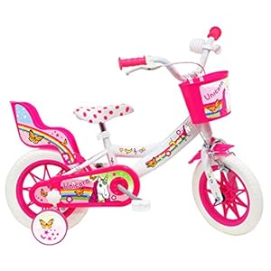 Denver Baby’s (jongens) 38 cm eenhoorn fiets, wit-roze, 12″