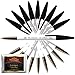 Reynolds 045 Pen Fine Carbure Black Color (10 Ball Point Pens + TeaLegacy Free Sampler) Non Smudge Fine Writing Experience For Home, Office, School, College Exams