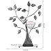MyGift Silver Metal Jewelry Tree with Bird Nest - Holds up to 48 pair Earrings