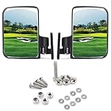 Red Hawk Golf cart Side Mirrors for Club Car EZ-GO Yamaha and Others