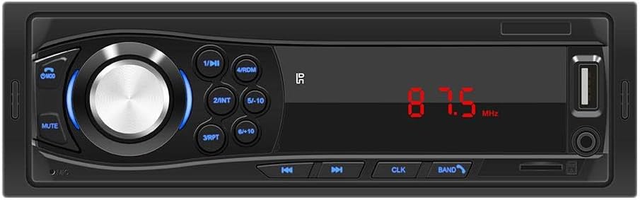 Amazon 自動車ラジオ Bluetooth 車音響 カーオーディオ ステレオ プレーヤ4 X 60wユニバーサルハンズフリーauxレシーバー Sdカード Usb 1 Din 12v 車 バイク 車 バイク