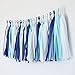 Monkey Home Tissue Paper Tassel Tissue Paper Pom Poms Flowers Paper Fans Kit for Party Decorations Wedding,Festival,Party Decoration (Navy)