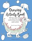 Drawing Activity Book: 50 fun and unique drawing activities for little artists by Daphne Cloverton
