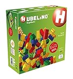 HUBELINO Marble Run - 102 Colorful Building Blocks - Made in Germany - 100% compatible with Duplo