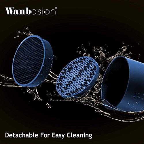 Wanbasion Navy Blue Kitchen Knives Block Set Professional, Stainless Steel Knife Set with Block