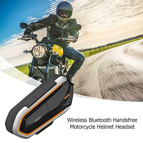 Aoile QTBE6 Bluetooth Motorcycle Helmet Intercom Headset Interphone FM Walkie-Talkie